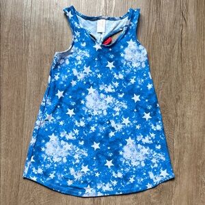 Cat & Jack Starry Blue Kids Racerback Tank Top Size 6